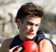  Patrick Naish in action during the Under-18 Championships match between Vic Metro and Vic Country at Punt Road Oval on ...