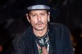 Johnny Depp at Glastonbury, where he made controversial remarks about Donald Trump.