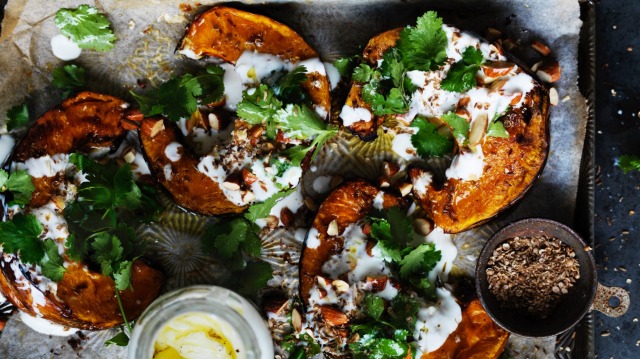 Neil Perry's spiced roast pumpkin (see recipe below).