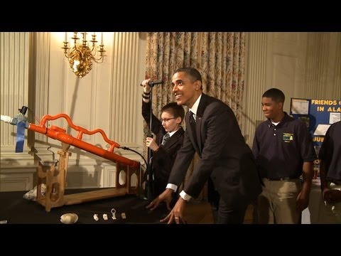 Raw Video: Marshmallow Launch at the White House Science Fair