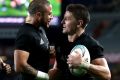 Black magic: Beauden Barrett grabbed two tries.