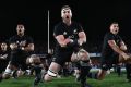 All Blacks perform the Haka before the first Test against the Lions.