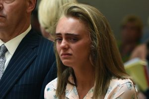 Michelle Carter after Judge Lawrence Moniz found her guilty of involuntary manslaughter in the suicide of Conrad Roy III.