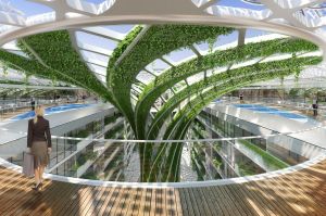 Celebrated Belgian ecological architect Vincent Callebaut designed the Gate Heliopilis.