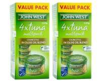 2 x John West Tuna Chunk Style In Olive Oil Blend 4pk