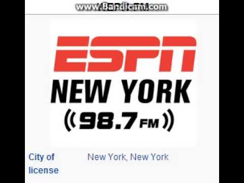 WEPN-FM ESPN Radio 98.7 FM New York, NY TOTH ID at 1:00 a.m. 10/18/2014