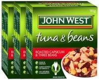 3 x John West Tuna Roasted Capsicum & Three Beans 185g