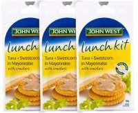 3 x John West Lunch Kit Tuna + Sweetcorn In Mayo 108g