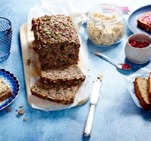 Paleo loaf and coconut bread.