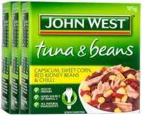 3 x John West Tuna & Beans Capsicum, Corn & Chilli 185g