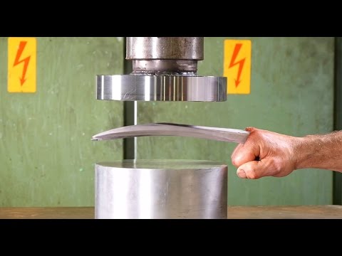 Crushing Adamantium with Hydraulic Press