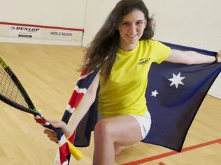 Supplied Editorial Darwin rising squash star Jessica Osborne is the first ever female from the NT to be selected to