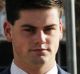 Former ADFA cadet Jack Toby Mitchell, second from left, arrives at the ACT Supreme Court for the first day of his rape ...