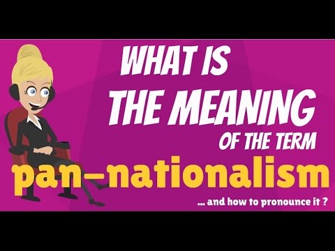 What is PAN-NATIONALISM? What does PAN-NATIONALISM mean? PAN-NATIONALISM meaning & explanation