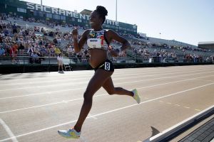 Wonder woman: Five months pregnant, Alysia Montano runs in the women's 800 Metres at the 2017 USA Track & Field ...