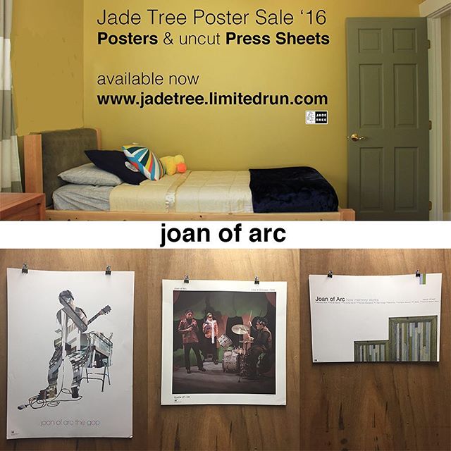 We've got Joan Of Arc posters available in our Limited Run store. Grab em now while they're our #artistoftheweek #joanofarcband