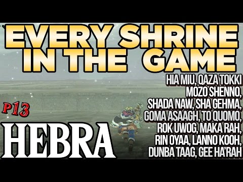 Every Shrine in Hebra Tower - Shrine Hunters - Breath of the Wild | Austin John Plays