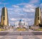 ASTANA, KAZAKHSTAN REPUBLIC - 2012: View of the Nurzhol Boulevard and President's Palace Acorda