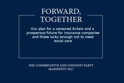 tory manifesto 2017 mock up