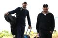 Glenn Maxwell (L), pictured here with Aaron Finch arriving during the Australian Cricketers' Association Golf Day, is ...