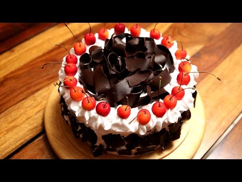 Black Forest Cake Recipe | Homemade Eggless Cake Recipe | Divine Taste With Anushruti