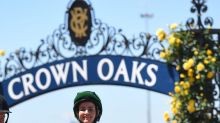 Ladies day: Michelle Payne returns a winner on Tavi Bay.