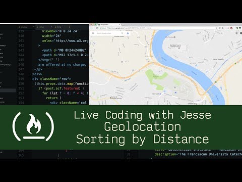 Geolocation Sorting by Distance - Live Coding with Jesse