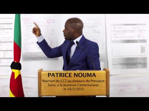 Patrice Nouma, Réactions du CCT au discours du President Swiss a la jeunesse Camerounaise