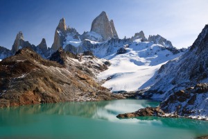 Patagonian wonders: Monte Fitz Roy, Glacier de los Tres, and Laguna de los Tres.