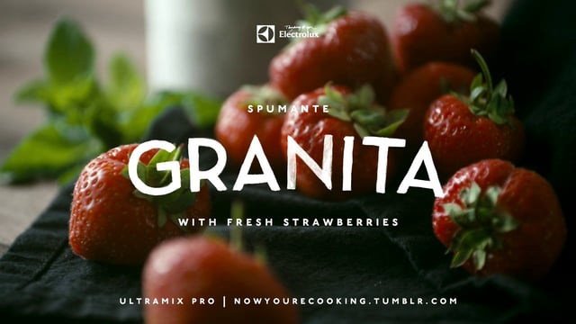 Now You're Cooking - Strawberry Granita