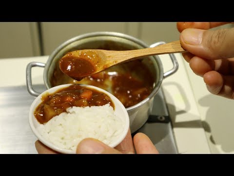 Mini Food:  Japanese Chicken Curry (Miniature cooking sound) (ASMR) (DIY) (KIDS TOYS)