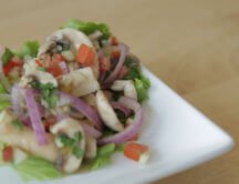 Este ceviche de champiñón satisfará tu antojito