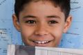 Jeremy Vitolio, 8, during a reading group with parents at Belmore South Public School.