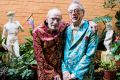 Peter Bonsall-Boone (left) and his long-term partner Peter de Waal marched in Sydney's first Mardi Gras. 