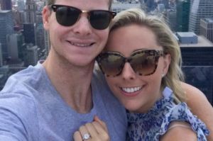 Cricketer Steve Smith and partner Dani Willis are engaged.