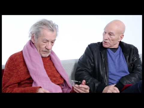 Besties Ian McKellen & Patrick Stewart on Envy, "Star Trek" Costumes & the 'Gandalf Face'