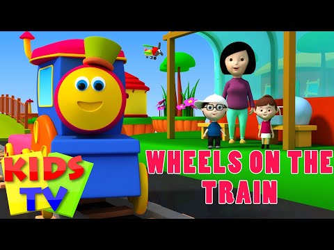 Bob The Train | Wheels on the train | Wheels on the bus | Kids Songs and Nursery Rhymes