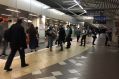 Commuters at Central train station during the breakdown.