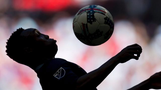 Soccer silhouette.