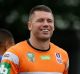 Second chance: Shaun Kenny-Dowall joins the Newcastle Knights at a training session on Wednesday.