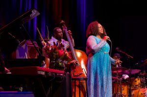 Uplifting: Dianne Reeves performs at the Melbourne Recital Centre.