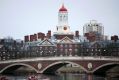 The Harvard College campus in Cambridge, Massachusetts.