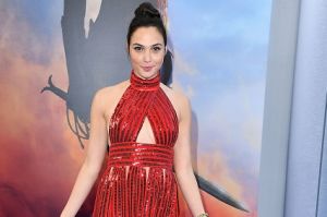 Gal Gadot arrives at the Premiere Of Warner Bros. Pictures' "Wonder Woman".