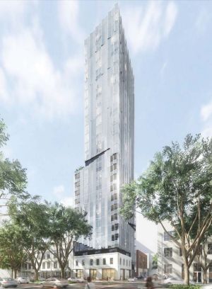 The 26-level tower to rise on the site of the Great Western Hotel, on the corner of King and Little Bourke streets.