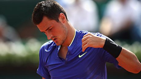 The day started well but finished poorly for a dejected Tomic