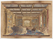 Charlotte Bosanquet - The Library at Dingestow - Google Art Project.jpg