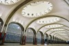 Metro station Mayakovskaya is a beautiful monument of the Soviet era.