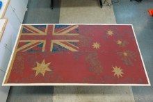 First ever Australian flag (ABC News: Jake Sturmer)