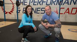 Joanna Kiernan and Niall Munnelly at Performance and Fitness Academy, Naas, Co Kildare.Photo: Mark Condren