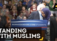 Bernie Sanders Hugs Muslim Student And Vows To Fight Racism